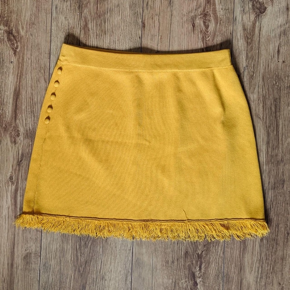 Honey Punch Yellow Skirt